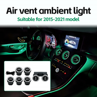 Mercedes-Benz LED Turbine Air Vent Ambient Light — W205 C-Class / X253 GLC (64-Color App-Controlled)