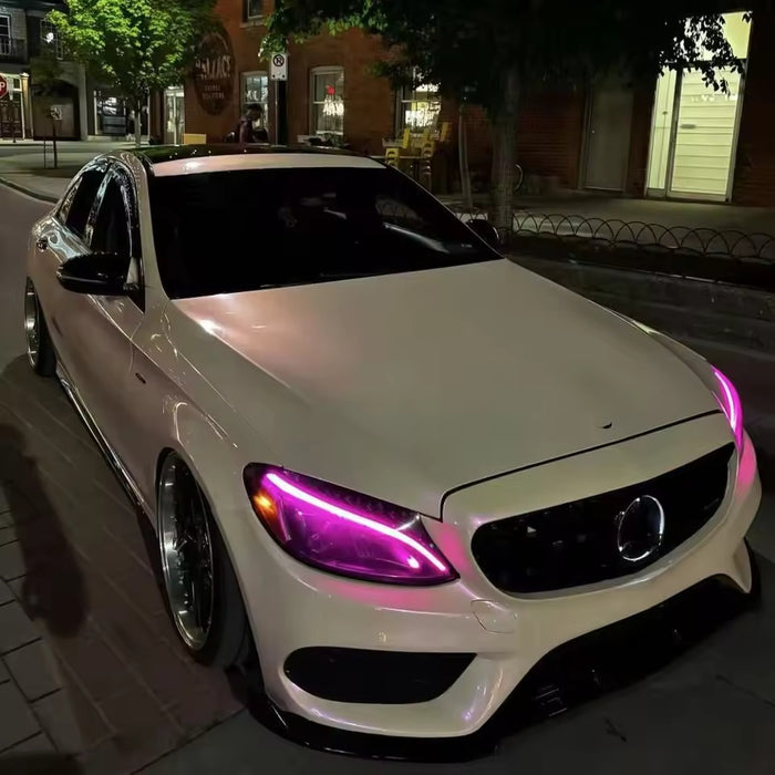 Mercedes W205 headlight LED board fitment