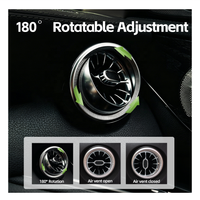 Mercedes-Benz LED Turbine Air Vent Ambient Light — W205 C-Class / X253 GLC (64-Color App-Controlled)