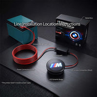 BMW Smart LED Emblem — App-Controlled RGB Badge (74mm / 82mm)