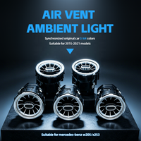 Mercedes-Benz LED Turbine Air Vent Ambient Light — W205 C-Class / X253 GLC (64-Color App-Controlled)
